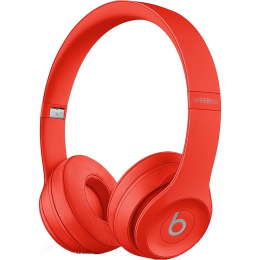 Beats Solo3 On-Ear Wireless Bluetooth Headphones - Red